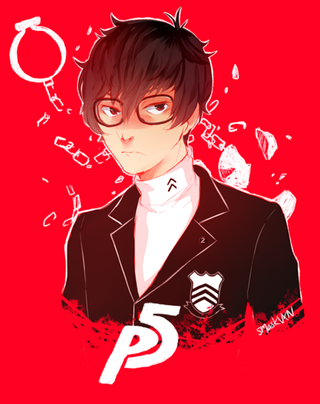 Illustration for article titled The Internet reacts to Persona 5's new hero with glorious fan art